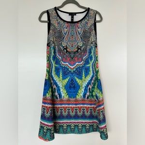 Aqua Print Dress Size M